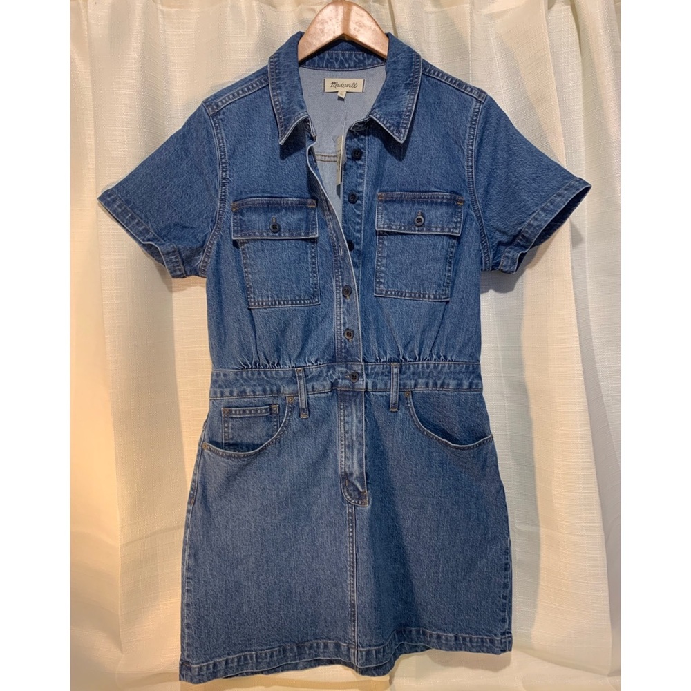 NWOT Madewell Denim Dress Sz 12